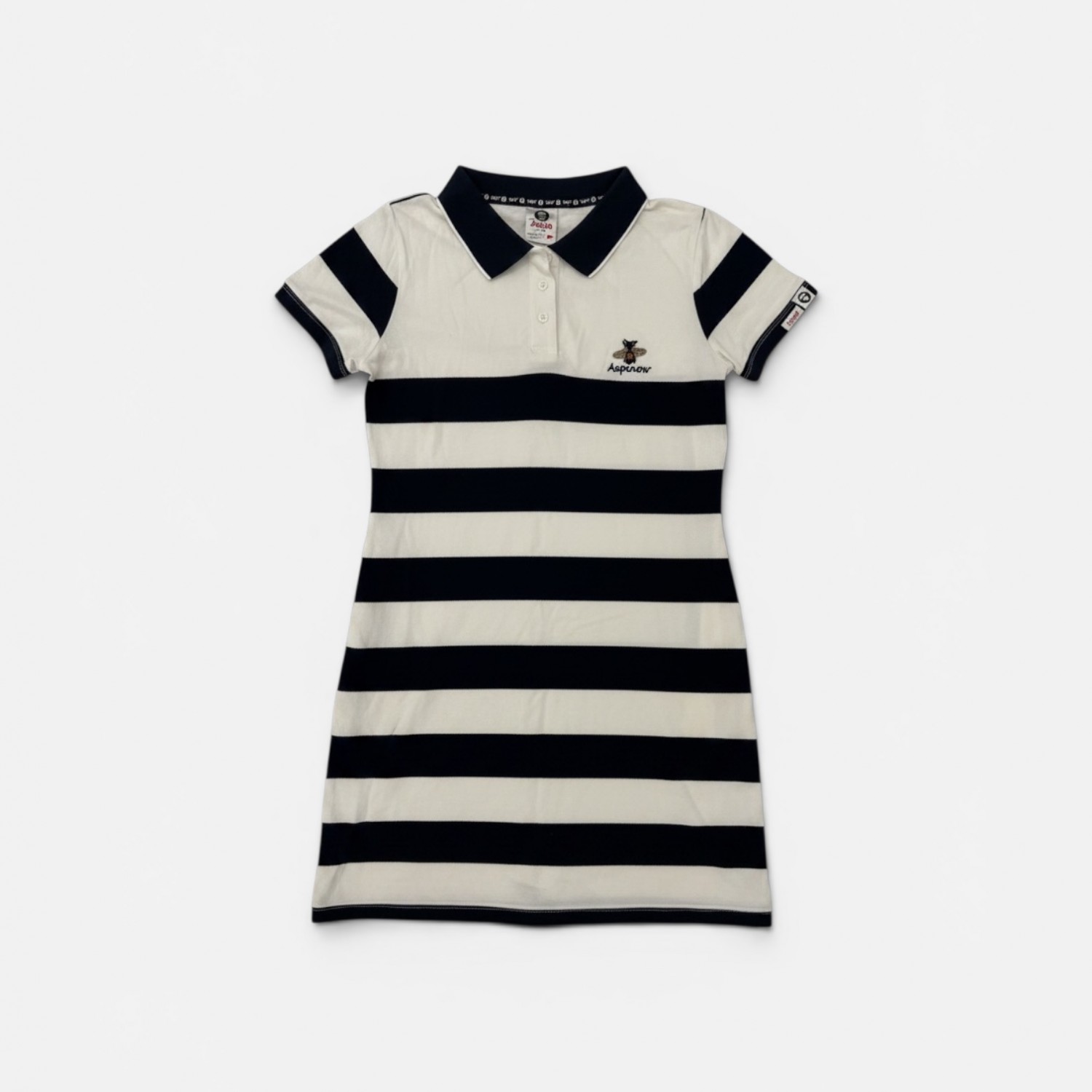 ASPRON STRIPED POLO DRESS L / Pre-Owned